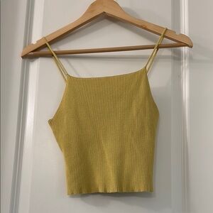 H&M Yellow Ribbed Camisole